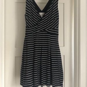 Back & White Striped Dress